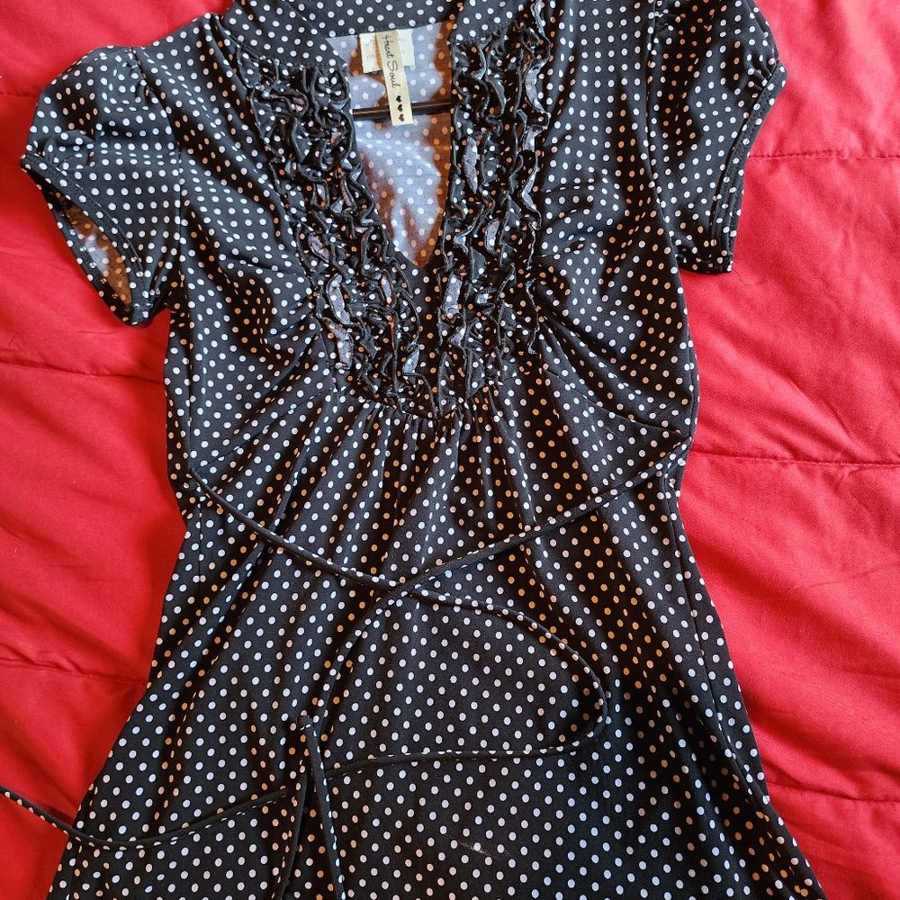 Black and White polka dot shirt